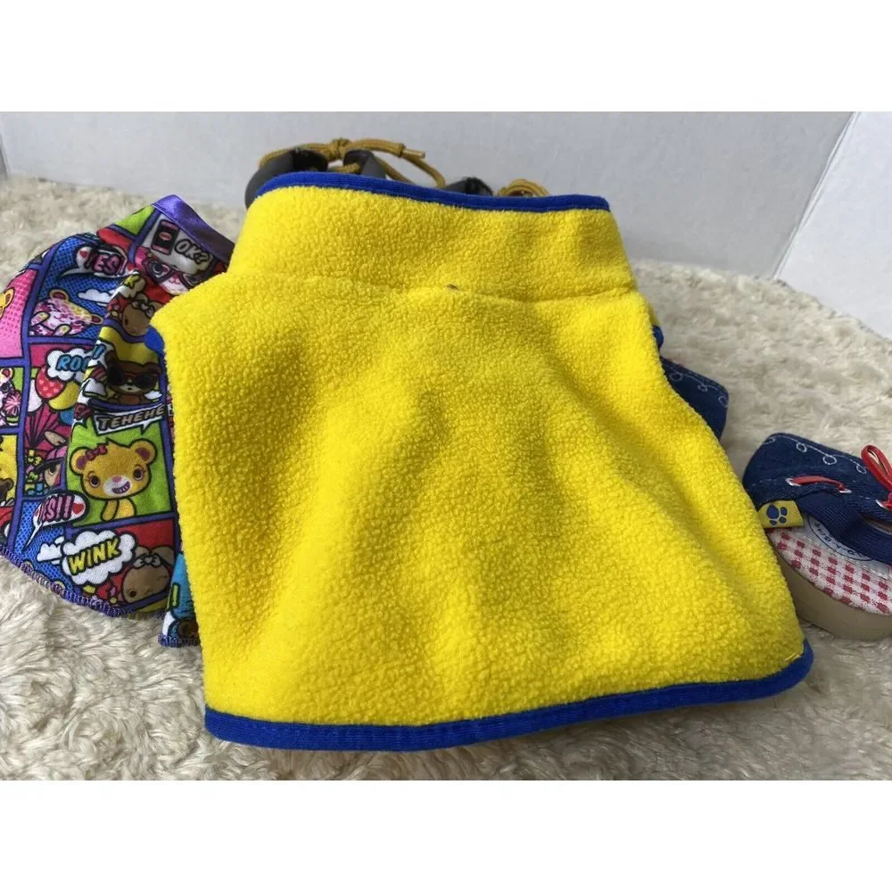 Build A Bear Clothes and‎ Shoes Jacket Dress 3 Pairs of Shoes EUC Plush HG3